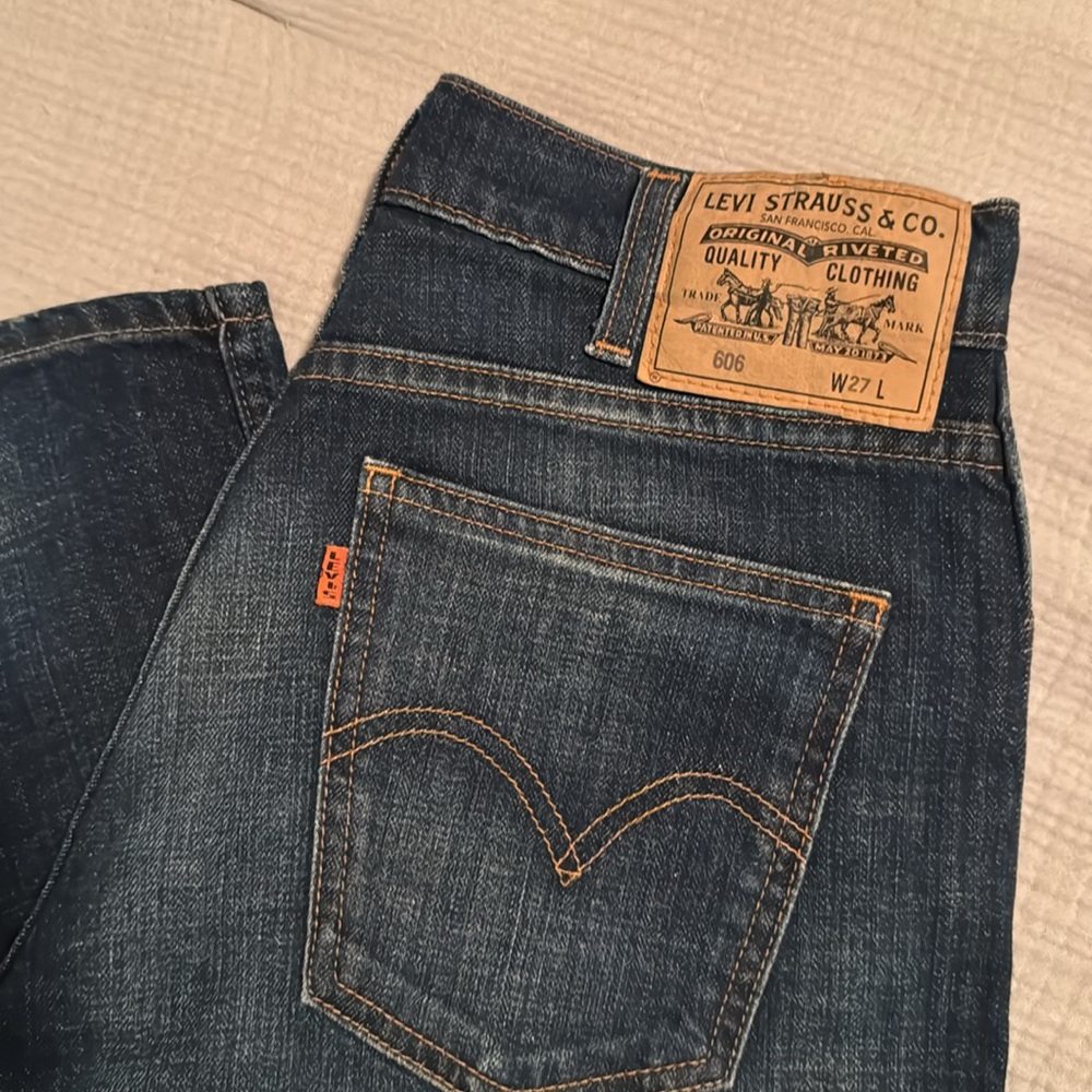 Levi 606 jeans dark wash size 27 - Picture 2 of 7